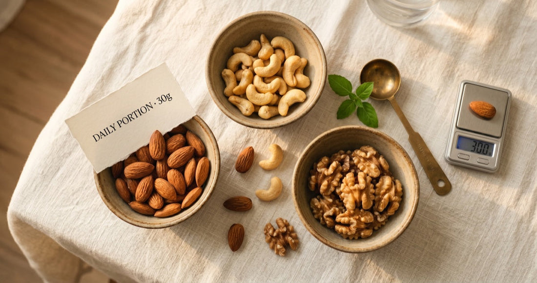 How Many Almonds, Cashews & Walnuts Should You Eat Per Day? (2026 Doctor-Backed Guide)