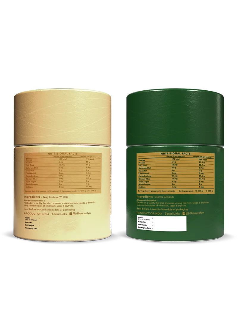 The Golden Duo — Mamra Almonds & W180 Cashews