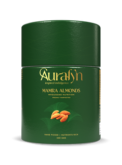 Aurafyn Mamra Almonds from Iran tin