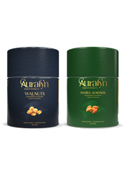 Mamra almonds and Kashmir walnuts bundle — Aurafyn gift pack